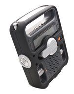 Etn FR600B Solarlink Self-Powered Digital AM/FM/SW/NOAA S.A.M.E. Weather Radio with Flashlight, Siren, Solar Power... N5
