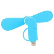 USB Phone Fan Modroid Two Ports Portable Micro USB Mini Fan, 3.5 inch Mini Fan Cooling Solution Cooler Rotating...