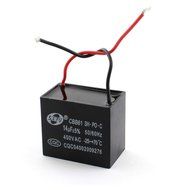 uxcell AC450V 14uF 5% Tolerance Air Conditioner Fan Motor Run Capacitor Black