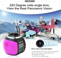 VIGICA V1 SLR WIFI Panoramic Action Camera 360 Degree All Viewer Waterproof Sports Cameras 0.96" HD LCD Display... N3