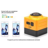 New Arrival Cube 360 Action Video Camera WiFi H.264 360 Degrees Panorama Camera 360x190 Large Panoramic 360 Degree... N3