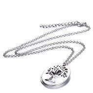 Serenity Prayer Tree Pendant Two Piece Necklace Religious Inspirational Jewelry N7