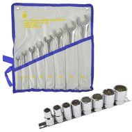 1/2" BSW 8pc Whitworth Shallow Sockets &amp; 8pc BSW Whitworth Spanners TE078_TE079