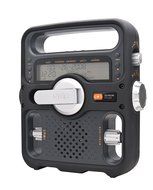 Etn FR600B Solarlink Self-Powered Digital AM/FM/SW/NOAA S.A.M.E. Weather Radio with Flashlight, Siren, Solar Power... N6
