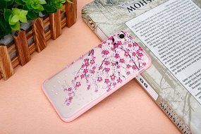 iPhone 7 Case, PHEZEN Colorful Flower Butterfly Plum Blossom Crystal Diamond Bling Hybrid Hard PC + Clear Soft... N9