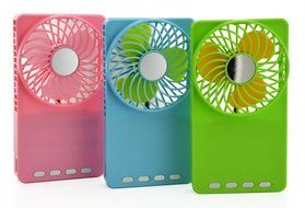 ETONG Hand-held Mini Fan Portable Electric-Powered Cooler 3 Speeds USB Fan Rechargeable Personal fan with 18650... N19