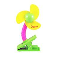 Leewin Mini Safety Portable Clip-on Baby Stroller Fan Battery Powered Soft Foam Blade Infant Toddler Crib Cooling... N3