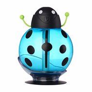 Mayskey Portable Cartoon Beetle 260ml USB Ultrasonic Humidifier Atomizer with LED Light (Yellow) N2
