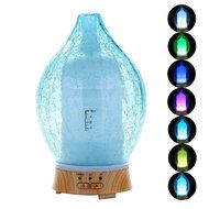 3E Home 30-2300 Cool Mist Humidifier Ultrasonic Essential Oil Diffuser (Blue glass cover) N3