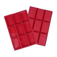 9-Cavity Rectangle Premium Silicone Mini Bread loaf pan, Soap Bar and Resin Mold