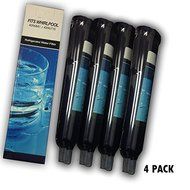 4-Pack Refrigerator Water Filter Compatible with PUR, Kenmore, Whirlpool, Sears, 4396710, 469020, W10186667 by...