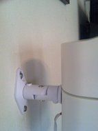 EZ Mounts - 6 White Universal Satellite Speaker Mounts / Brackets for Walls and Ceilings Works with Bose, Denon... N3