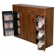 Venture Horizon Media Cabinet With Drawers- Oak N2