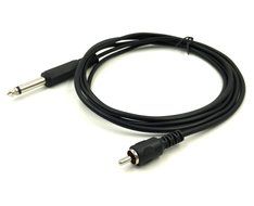 Exuun 1.8M/ 6Ft 6.35mm Mono 1/4" TS Male Plug to RCA Male Stereo Audio Cable Cord Wire for Mixer AV Amplifier... N5