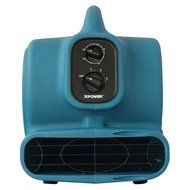 XPOWER P-230AT 1/5 HP 800 CFM 3 Speeds Mini Air Mover with 3-Hour Timer and Built-In Dual Outlets for Daisy Chain N3