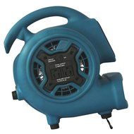 XPOWER P-230AT 1/5 HP 800 CFM 3 Speeds Mini Air Mover with 3-Hour Timer and Built-In Dual Outlets for Daisy Chain N4