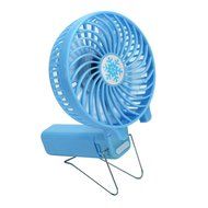 Yoyorule Summer Mini Fan Portable Handheld Air Conditioner Cooler Fan USB Battery (Black) N6