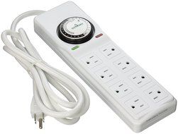 Hydrofarm Surge Protector with 8 outlets &amp; Timer
