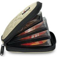 32 Capacity CD / DVD Wallet, 230D Space Twill Cover, Various Colors - Blue N11