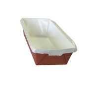 Novacart Optima Rectangular Loaf Mold (450, 6.5&quot; x 2.5&quot; Bottom, 1.75&quot; High)