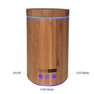 Real Bamboo Essential Oil Diffuser Featuring Waterless Auto Shut-off and Night Light Display by Cuisine Savvy