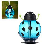 RINE COOOO Portable Beetle USB Mini Air Humidifier Aromatherapy Essential Oil Diffuser with LED Light -Blue