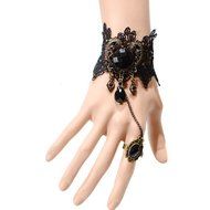 QTMY Flower Lace Ring Adjustable Bracelet Jewelry Set Gift for Women Girl N3