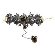 QTMY Flower Lace Ring Adjustable Bracelet Jewelry Set Gift for Women Girl N4
