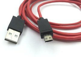 Eriotpy 6.5 Feet / 2 Meter Long MHL Micro USB to HDMI 1080P HDTV 11 Pin Audio Video Mirroring Adapter Cable Cord N3