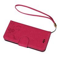 iPhone SE Case,iPhone 5S Case,iPhone 5 Case - Flip Wallet Case Stand Vintage Embossed Flowers PU Leather Texture... N7