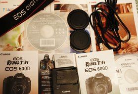 Canon EOS Rebel T3i 18 MP CMOS Digital SLR Camera and DIGIC 4 Imaging with EF-S 18-55mm f/3.5-5.6 IS Lens N4