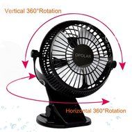 Opolar 3-in-1 Desk Clip and Wall Mountable Mini USB Fan with 2 Speeds
