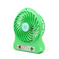 FOLOTE 4-inch Mini Hand Held Portable USB Fan Powered by Lithium Rechargeable Battery, 4 Blades, 3 Speeds Wind... N4