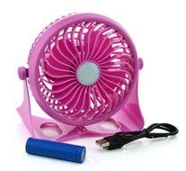 Happy-top 360 Degree Adjustable Wireless USB or 18650 Battery Powered Portable Desk Fan Mini Portable Fan Electric...