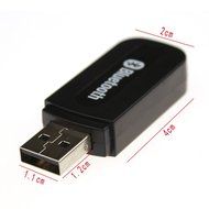 Gista Bluetooth Audio Adapter USB Wireless Portable 3.5mm Music Stereo Receiver Dongle Black