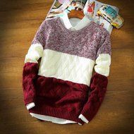 Spritech(TM) Men's Fashion Comfort Knitting Round Neck Pullover Sweater