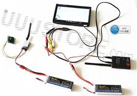FPV Combo System 5.8Ghz 5.8G 200MW Transmitter Receiver Monitor 900TVL ccd Camera for DJI and sjcam N3