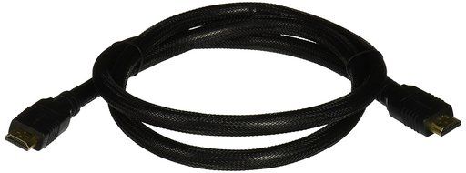 Monoprice Commercial 6ft 24AWG CL2 High Speed HDMI Cable With Ethernet w/ Net Jacket - Black N12