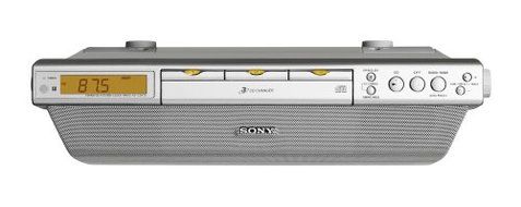 Sony ICF-CDK70 Under Cabinet Kitchen Clock Radio with CD-Changer (Discontinued by Manufacturer) N2