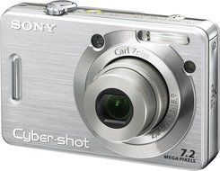 Sony Cybershot DSCW55 7.2MP Digital Camera with 3x Optical Zoom (Silver) (OLD MODEL) N3