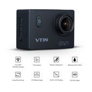 Vtin Waterproof Action Camera Video Cam, HD 1080P 12MP Camcorder, 15M WIFI Control, 30M/98ft Underwater Camcorder... N5