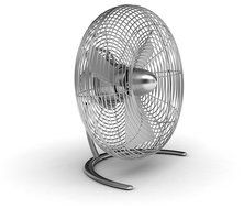 Charly Fan Floor Silver Color