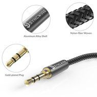 Syncwire AUX Cable 3.5mm Nylon Braided Auxiliary Audio Cable Series - For Beats Headphones, Apple iPod iPhone... N3