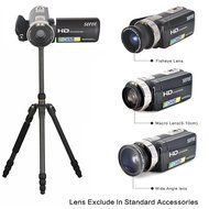 SEREE HDV-301S FHD 1080P Digital Video Camcorder Wide Angle Macro Fisheye Shooting 24MP 3 Inch Screen Remote Camera
