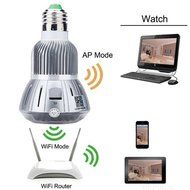 MuLuo IR Night Vision P2P Hidden Wifi Wireless IP Camera Bulb Mirror Motion Activated Security Camcorder DVR N2