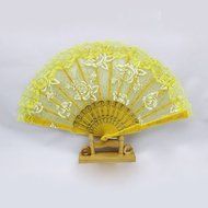 Froomer Lace Folding Hand Held Fans Tulle Summer Wedding Birthday Party N2