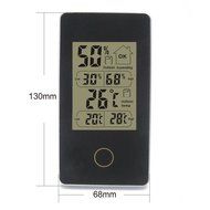 DYKIE RS8428B5-BK Indoor Thermometer Hygrometer Monitor Black N6