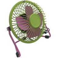 Mziart 6 Inch Mini Metal Cooling Desk Fan USB Powered with On / Off Switch for Laptop Notebook Tablet PC (Green...