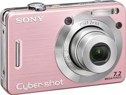 Sony Cybershot DSCW55 7.2MP Digital Camera with 3x Optical Zoom (Silver) (OLD MODEL) N5