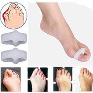 2X Gel Silicone Bunion Corrector Toe Protector Straightener Spreader Separator